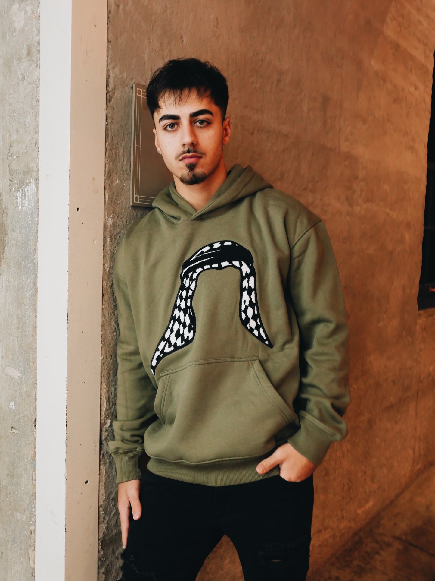 Contentment Hoodie (Olive Green)