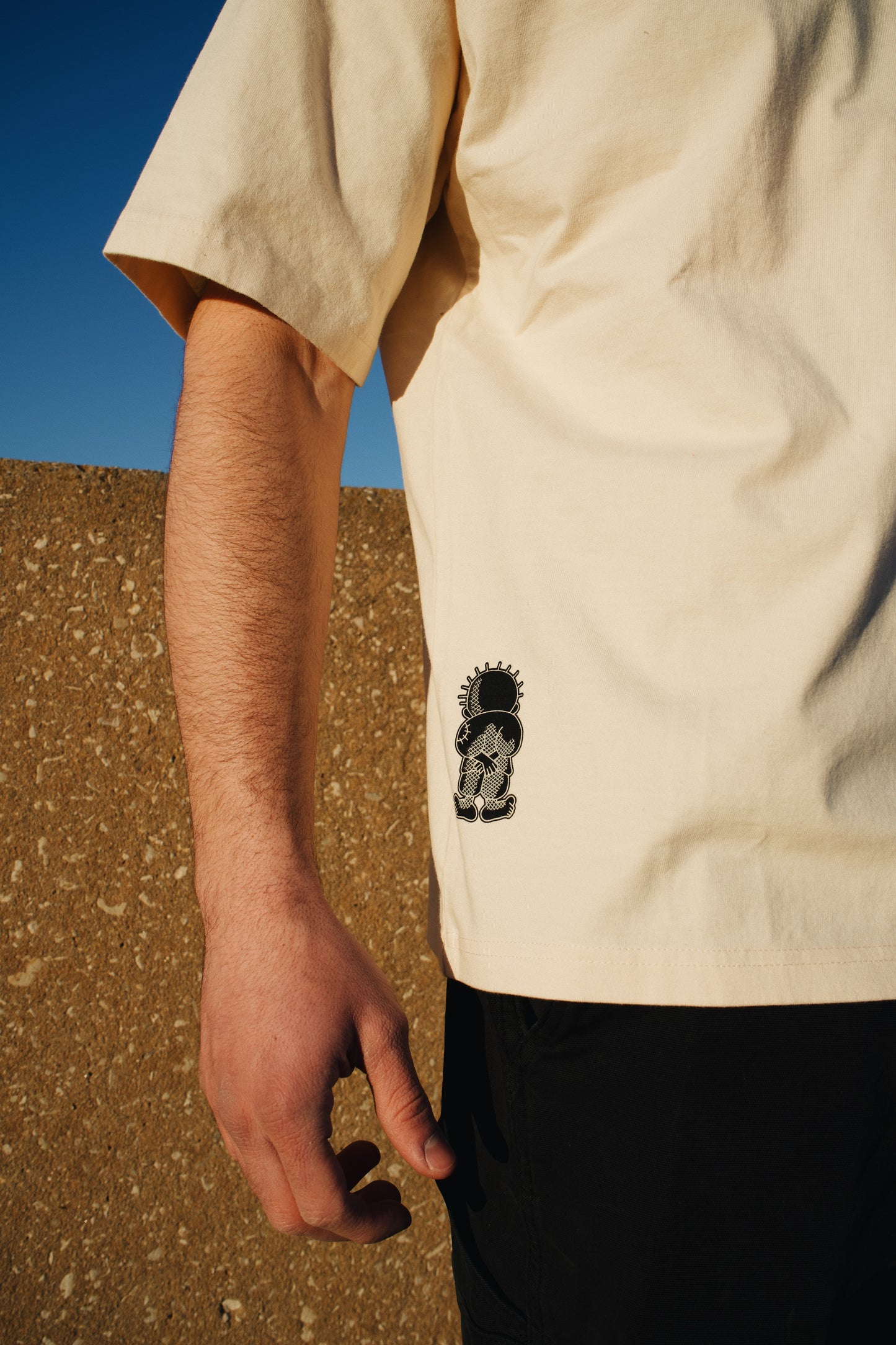 Live How You Wish T Shirt (Cream)